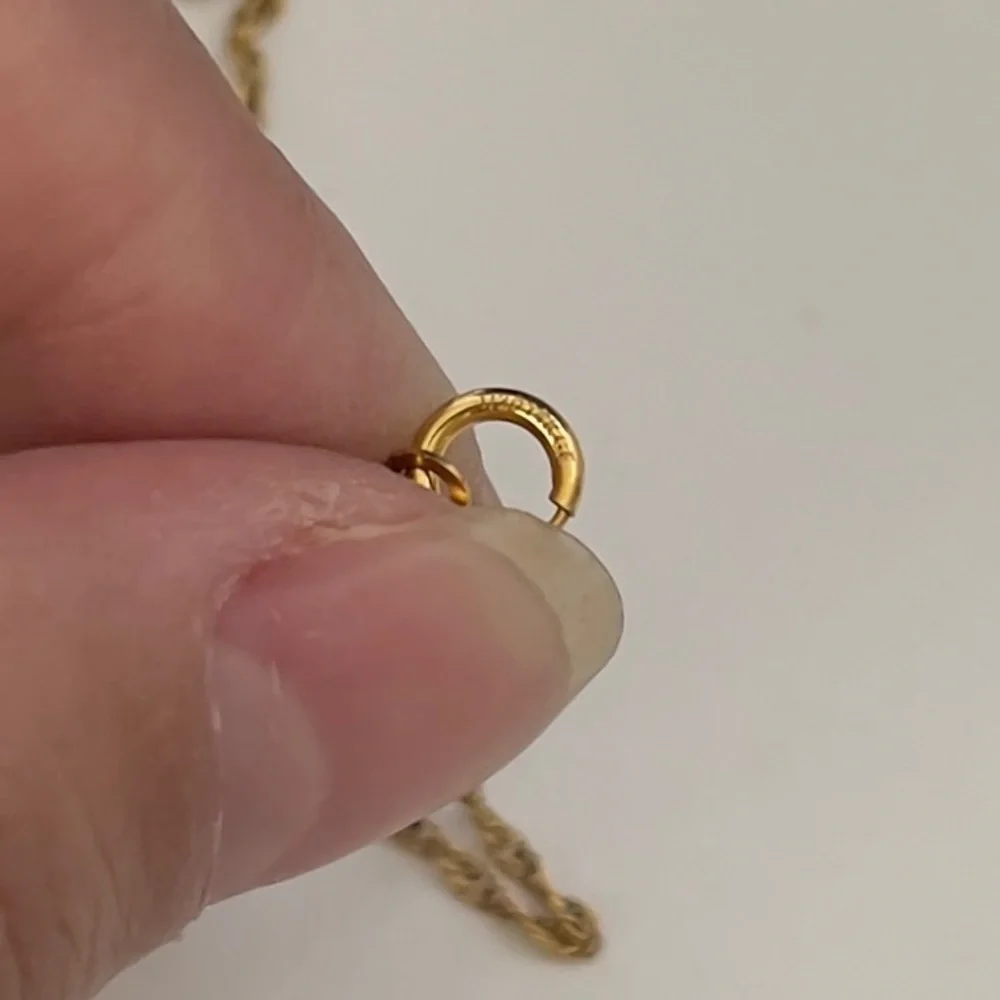 Gold filled 14k feather necklace